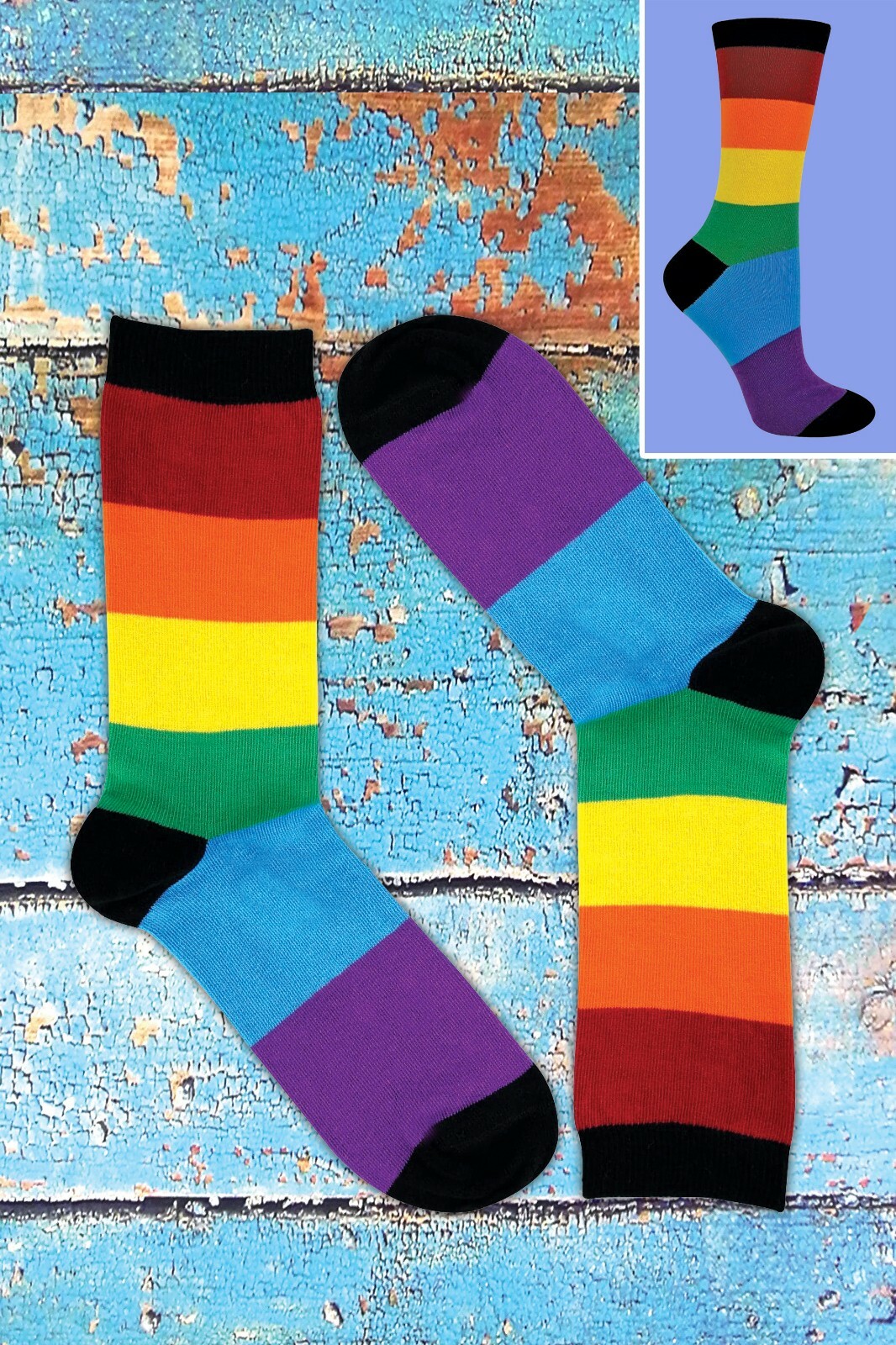 Sock Snob 3 Pairs Mens Ladies Colourful Novelty Stripe Cotton Rich