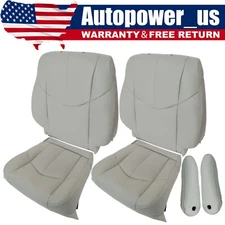 New For Lexus RX300 1999-2003 Front Bottom / Lean Back Leather Seat Cover Gray