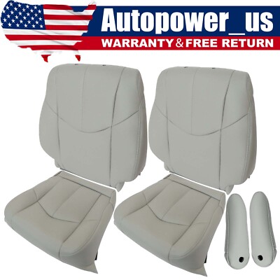 New For Lexus RX300 1999-2003 Front Bottom / Lean Back Leather Seat Cover Gray