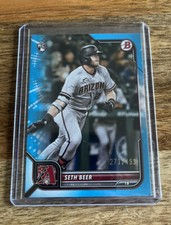 2022 Bowman #36 Seth Beer Rookie RC Sky Blue /499 - Arizona Diamondbacks