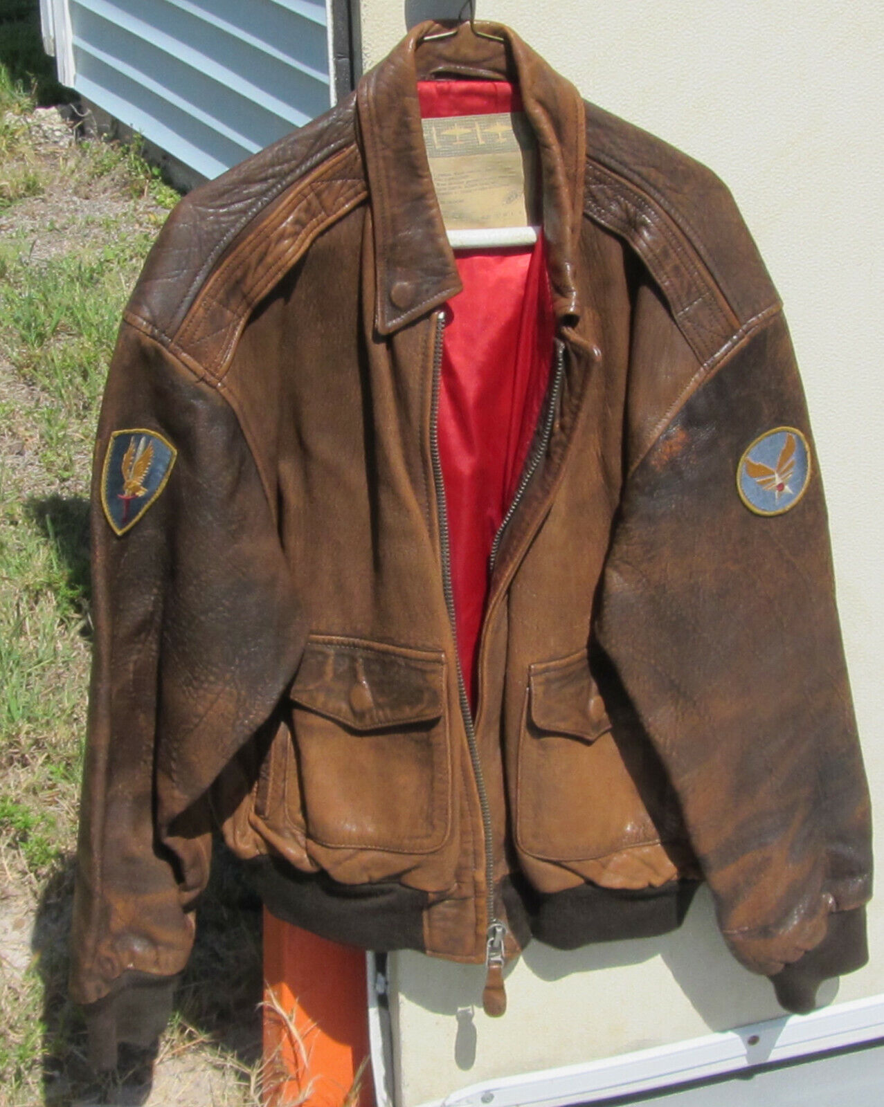 Vintage Pilot's Jacket Army Air Force B 17 Flying Fortress Moon Over Miami