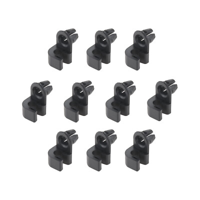 10x Auto Tür Runde Kopf Lock Rod Retainer Nylon Befestigung 7mm Loch für Peugeot