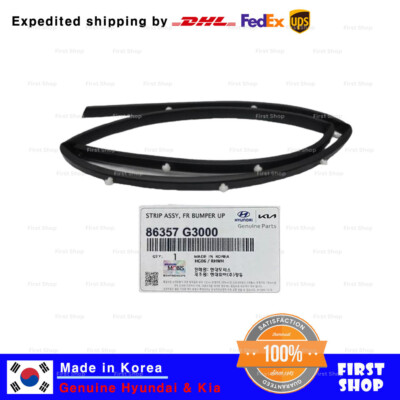 Genuine OEM 86357G3000 Upper Front Bumper Strip For Hyundai Elantra GT 2018-2020