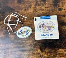 Longaberger #36099 Vintage 1998 Baby Tie-On Box Kite Blocks Duck Clown READ