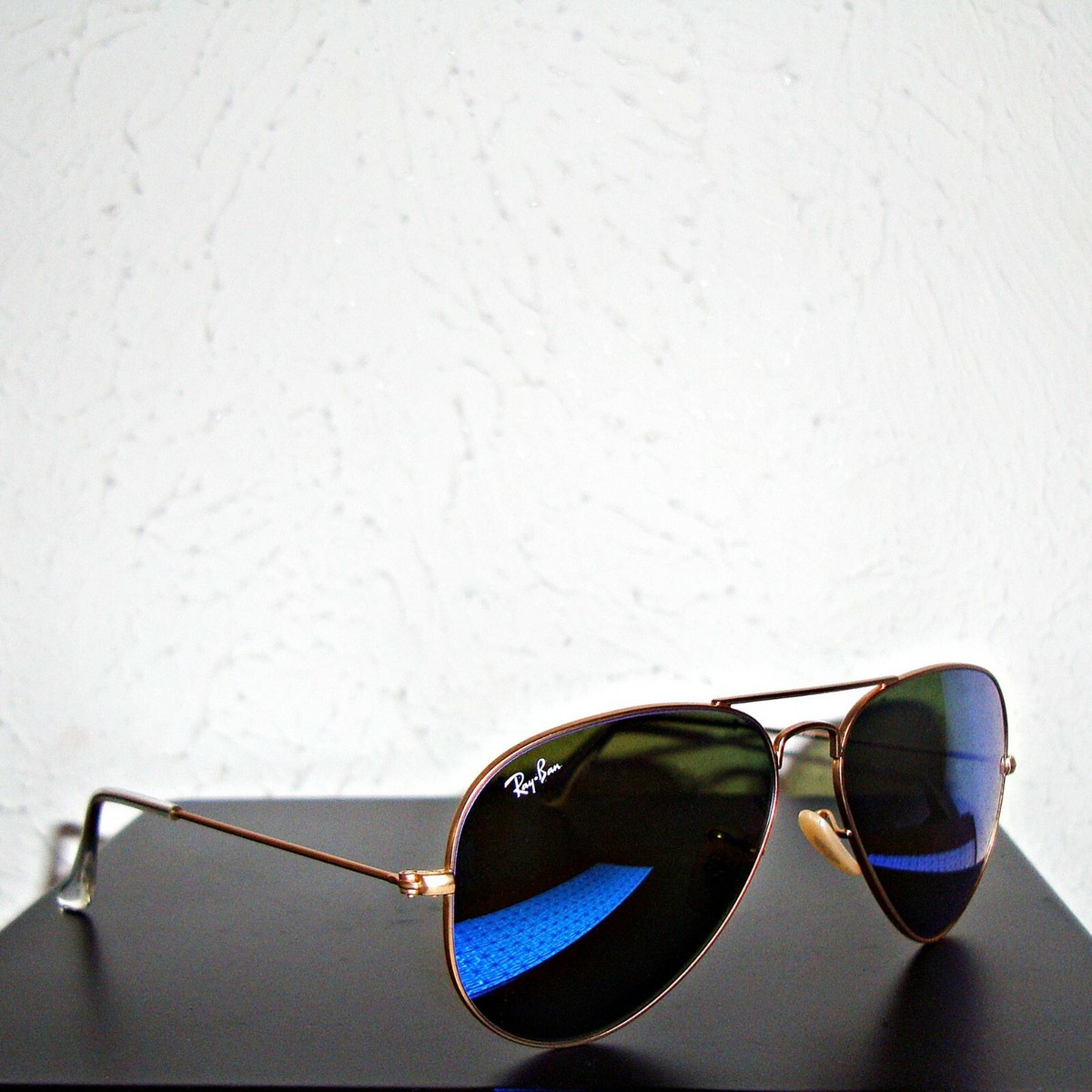 NWOT Ray-Ban RB3025 Blue Flash Lens Sunglasses Amazon.com: Ray-Ban RB3025 Aviator Flash Lens Gradient  main image 3