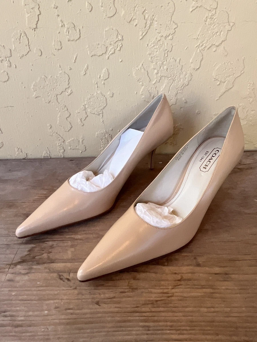 Coach Pink Pointed Toe almost 3 Heels Style A3449 Alison Kid