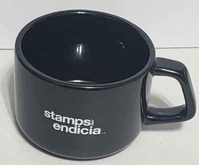 Stamps Endicia Logo Black Coffee Mug