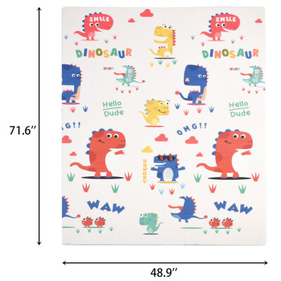 Reversible Baby Play Mat Large Non-Toxic Foam Floor Puzzle Mat for Kids 71 *48 