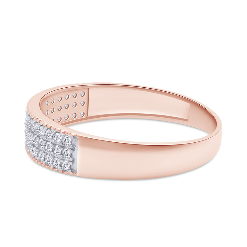 2/7 Ct Natural Round Diamond Mens Wedding Eternity Band Ring 10K White ...
