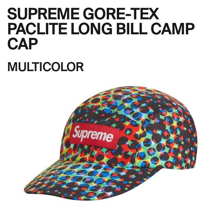 Supreme Gore-Tex Paclite Long Bill Camp Cap Multicolor SS23 Supreme Gore-Tex Paclite Long Bill Camp Cap Multicolor SS23