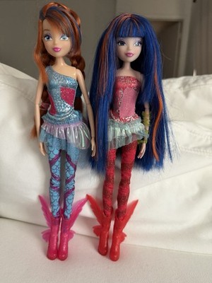 Winx Club Sirenix And Bloom Doll Lot OOB Used As Is READ DESCRIPTION