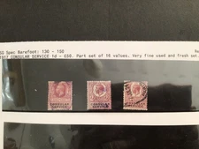 GB GV CONSULAR SERVICE, just £1.50 per piece. 3pc see desc re display part page!