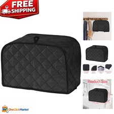 Quilted Cotton & Linen Toaster Cover - Stylish Protection for 2 Slice