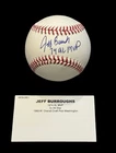 Jeff Burroughs Signed Baseball 1974 AL MVP Inscribed TRISTAR COA