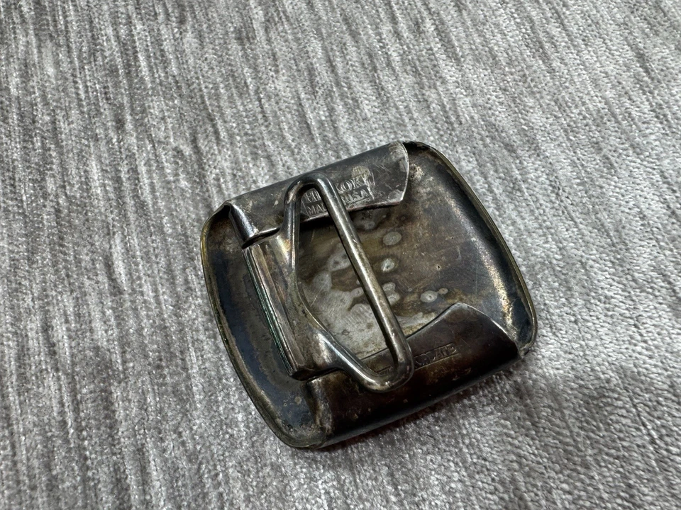 Vintage Charleston High School Silver Plated Belt Buckle South Carolina Mascot - Image 4 of 4