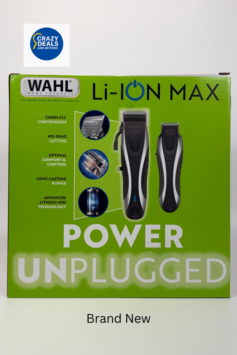 Li-ION MAX Wahl Cordless Haircutting & Beard Grooming Kit