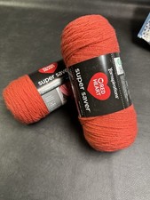 Red Heart Super Saver Yarn Coral 7 Oz Skein 2 pack, Acrylic