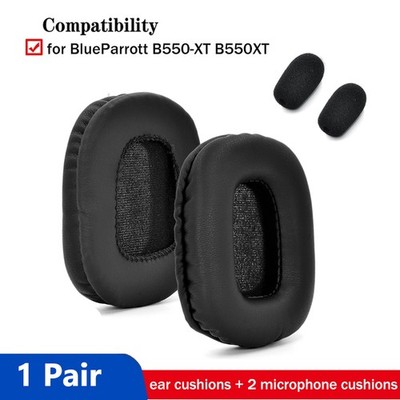 Ohrpolster & Mikrofon Foam für BlueParrott B550-XT B550XT Bluetooth Kopfhörer