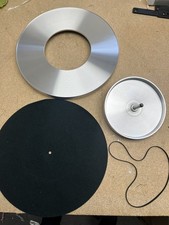 Linn Turntable Outer Platter, Sub Platter, Slipmat and Belt Good Condition