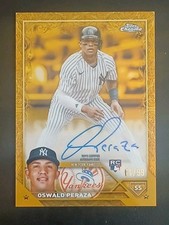 OSWALD PERAZA Rookie Autograph 2023 Topps Gilded On-card AUTO #'d 64/99!!