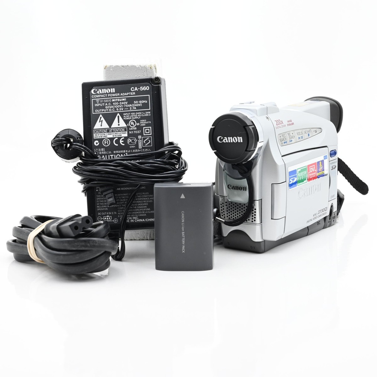 Canon ZR30 MiniDV Camcorder w/22x Optical Zoom #623 | eBay