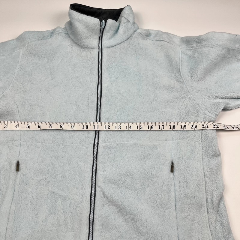 Columbia Full Zip Fleece Jacket Womens Large Light Blue Vertex Thermal Jacket image 8
