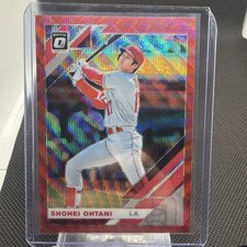 2019 Panini Donruss Optic - Shohei Ohtani #164 Red Wave Prizm