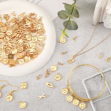 Letter Charms, 156Pcs/6 Sets Alphabet ABC Letter Charms 3 Styles Capital A-Z ...