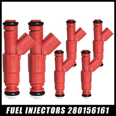 6X Fuel Injector 0280156161 Upgrade 12 Hole For Jeep Cherokee 1999 4.0L EV6