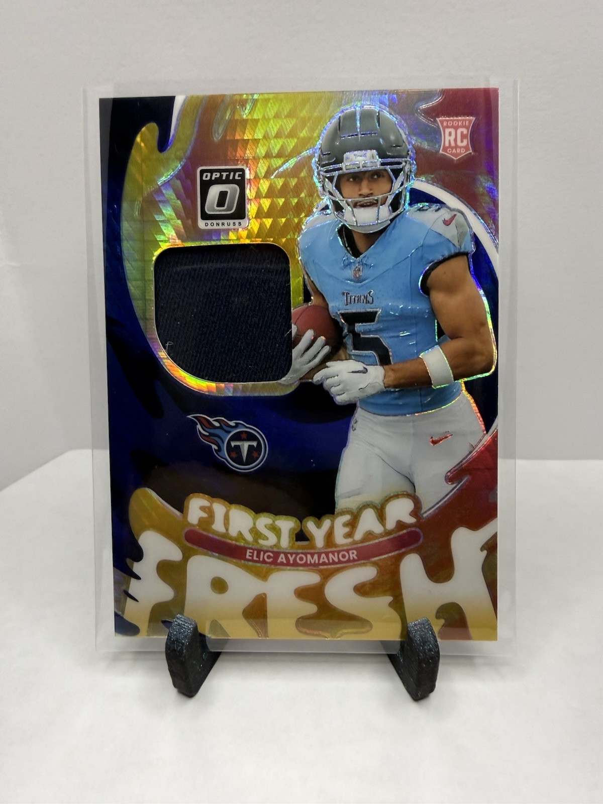 2025 Panini Donruss Optic - Rated Rookie Elic Ayomanor #235 Stars Prizm (RC)