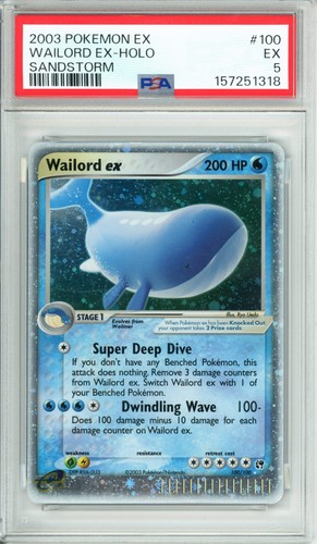 Wailord ex graded PSA 5 for sale on eBay
