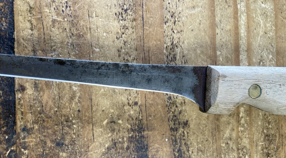 Cuchillo deshuesador de filete Chicago Cutlery 65EN3 RARO de colección - Hoja de 6,5" - ACERO AL CARBONO Foto 2 de 4