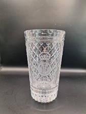 Cut Glass Heavy Crystal Tumbler Charles Diana Wedding 1891 Commemorate