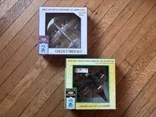 Lot Of 2 Postage Stamp Planes B-29 And Apache Longbow