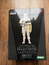 KOTOBUKIYA ARTFX+ STAR WARS BOBA FETT WHITE ARMOR  VER 1/10 SCALE VINYL NEW *US*