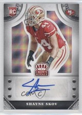 2014 Crown Royale Rookie Signatures Silver Plaid 36/50 Shayne Skov Auto 1u0