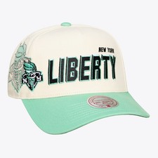 Unisex Mitchell & Ness Cream New York Liberty Big Time Pro Crown Adjustable Hat