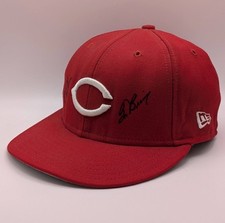 Cincinnati Reds 1990s World Series Signed Hat Joe Oliver Tom Browning VTG MLB