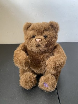 Hasbro Plush 2009 FurReal Friends Brown Bear Luv Cub Interactive Toy 12'' Works