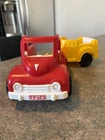 Vintage 1994 Fisher-Price Little People red farm truck—2 Parts