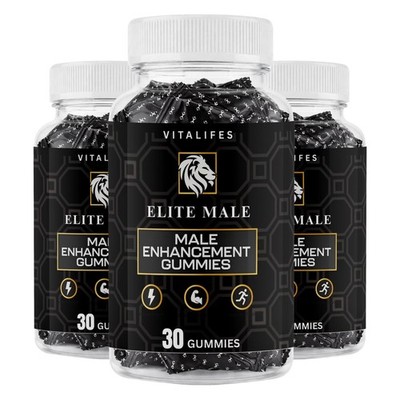 (3 Pack) Elite Male Max Gummies EliteMale Max Gummy Supplement Maximum Energy