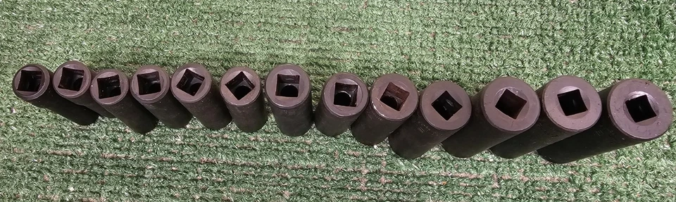 Blue-Point 13 pc 3/8" Drive SAE/Metric Deep Twist Impact Socket Set - Image 2 of 4