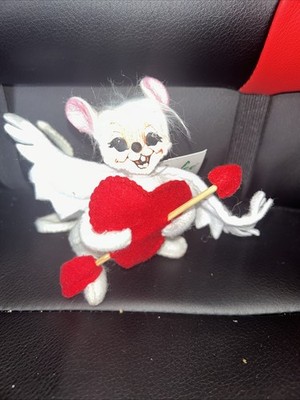 2017 Annalee Mobilite Figure Valentine's Day 5 in. Cupid Mouse Heart w/Arrow NWT