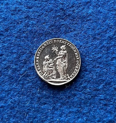 Niederlande Medaille Silber 1697 Frieden Rijswijk 2,6 g 21 mm vorzüglich #852 - Bild 1 von 2