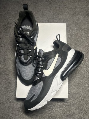 Nike Air Max 270 React Size 12 Mens Black Grey A04971-001 Trainer $150 Msrp