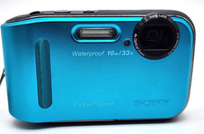 Sony Cybershot DSC-TF1 Waterproof to 10M Blue, New Micro SDHC, Wall Charger