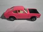 VINTAGE 1970 Matchbox Lesney Superfast #54 Ford Capri Pink w Black Hood