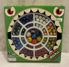 Marbles Mega Fun USA Monster Marble Collection 80 Pcs Box - New Free Shipping