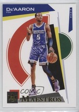 2020-21 Panini Court Kings Maestros De'Aaron Fox #23 pe8