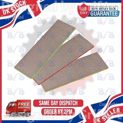 SET MIT 3 PROFESSIONELLEN 6'' DIAMANTSCHÄRFSTEINEN EXTRAFEIN/FEIN/GROBKÖRNUNG
